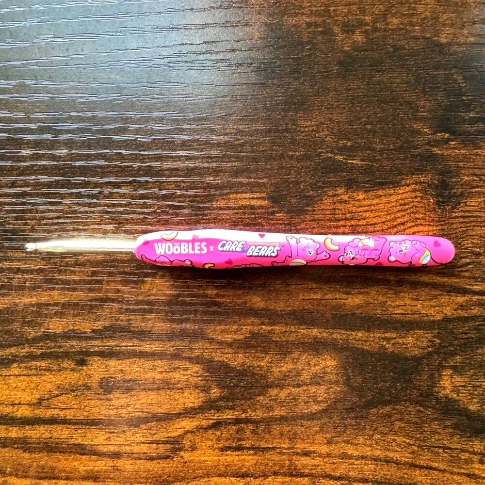 *Never Used* The Woobles Care Bears Cheer Bear™ Pink Collectible Crochet Hook